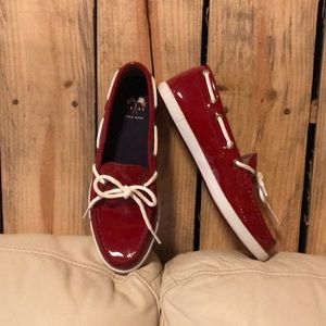 Size 7 Cole Haan Red Boat Shoes